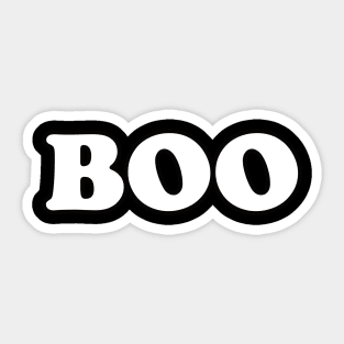 Boo: a Halloween Custome Sticker